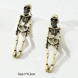 Spooky & Stylish skull earrings, halloween cards, halloween jewellery