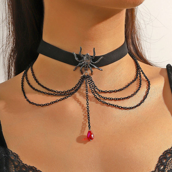 Skull jewellery: Festive Halloween Bat, Ghost, Skull Pendant Necklace