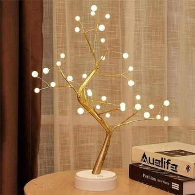 Copper Wire Christmas Tree LampTable lampJust Primes