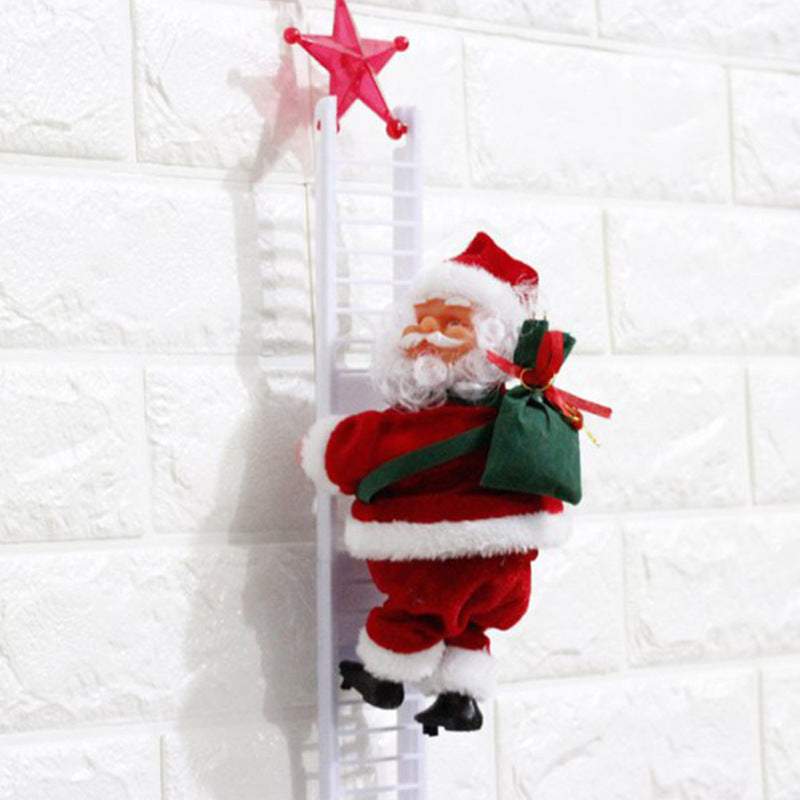 climbing ladder Santa Claus, electric Santa Claus, LED Santa Claus, Christmas decorationBackpackJust Primes