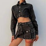 Denim jacket women, cropped denim jacket, Just Primes