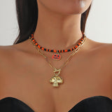 Skull jewellery: Festive Halloween Bat, Ghost, Skull Pendant Necklace