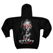 Men’s Zip Hoodie – “Don’t Study Me, You’ll Fail” Bold Streetwear Graphic Back Print | Urban Fashion Hoodie | Casual Everyday Layer