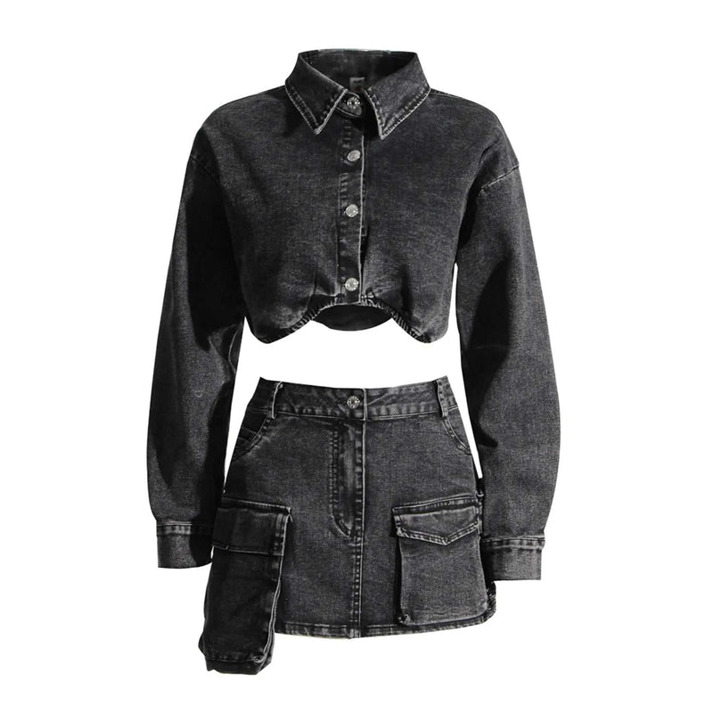 Denim jacket women, cropped denim jacket, Just Primes