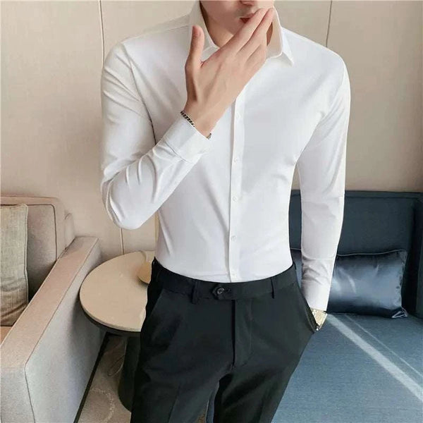 Slim Fit Stretch Long Sleeve ShirtShirtsJust Primes