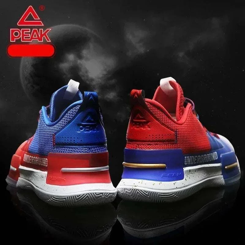 Peak TAICHI Color Matching Peak Basketball Sneakers Men's Breathable Shock-absorbing Wear-resistant Sports Shoes for Men 2024