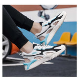 Leather Men's Shoes Slippers Outdoor Sports Trendy Flat Men Sandals Non-slip Breathable Eva High Quality Fashion Summer Mesh PU