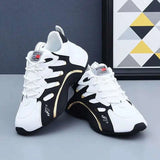 Luxury Men's Sneakers High Quality Leather Casual Shoes for Men Fashion All-match Sport Shoes Platform Comfor Men Running Shoes