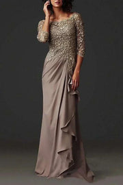 Mother Of The Bride Dresses - Elegant Brown Evening Gown 2024 - USA Just Primes