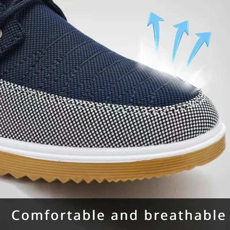 Patchwork Men's Canvas Shoes Soft Sole Male Sneakers Mesh Breathable Vulcanized Shoes for Men Light Work Shoe 47 Trend Man Shoes