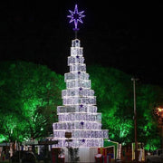 Outdoor Giant RGB Led Christmas Tree Top Star 3D Motif Light