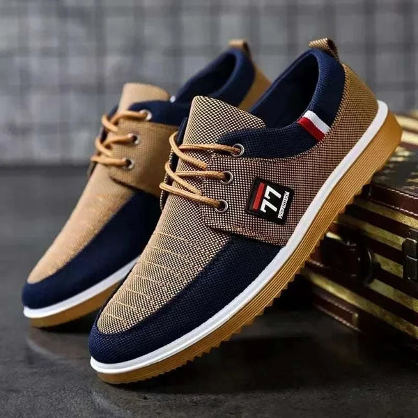 Patchwork Men's Canvas Shoes Soft Sole Male Sneakers Mesh Breathable Vulcanized Shoes for Men Light Work Shoe 47 Trend Man Shoes