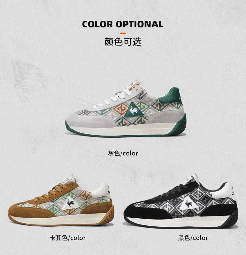 New Retro Brown Men's Sneakers Brand 2024 Designer Trainers Men Jogging Shoes Fashion Platform Shoes Men Beathable Running Shoes