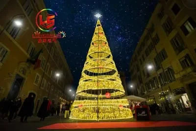 150 metal wall mounted holiday street outdoor floating decorative christmas tree led sculpture battery  Landscape decoration