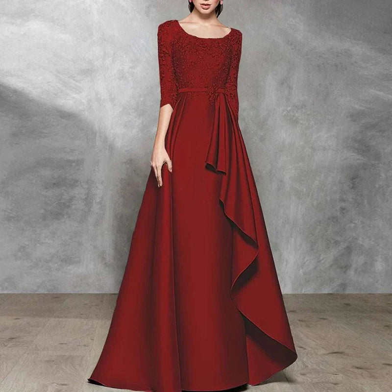 Wedding Guest Dresses - The Best Satin Bride Dress O Neck A-Line Gowns