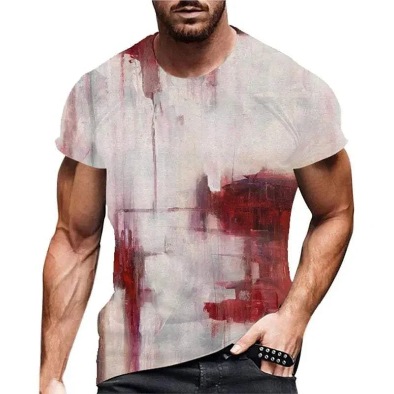 Funny blood-stained Halloween T-shirt for men, perfect for festive occasions.