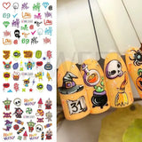 Halloween Nail Designs | 12pcs Pumpkin Witch Clown Skull Nail Stickers