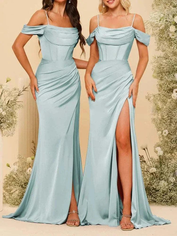 Bridesmaid Dresses - Backless Long Wedding Party Gowns, Wedding Dress