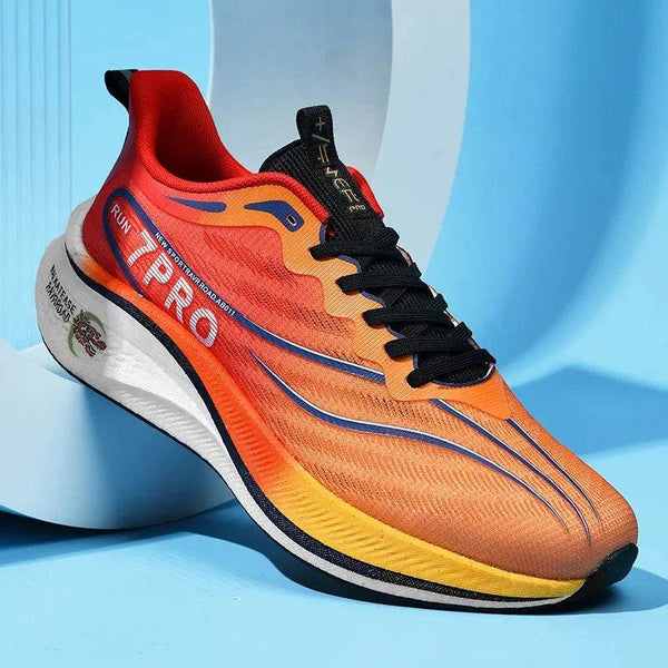 Summer Men's Running Shoes New Professional Carbon Plate Sports Training Shoes Outdoor Non-slip Shock-absorbing Tennis Shoes