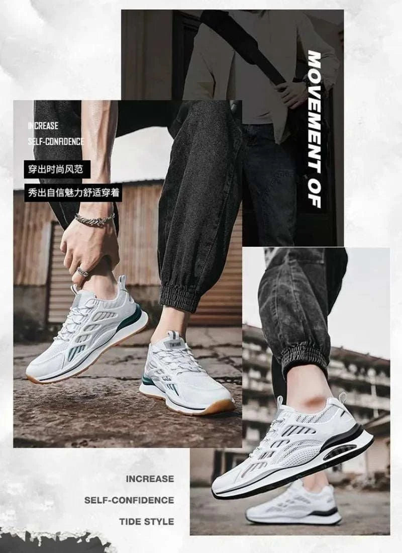 Men's Sneakers Breathable Casual Shoe Lace Up Sport Running Shoes for Men Luxury Brand Shoes Trainer Race Shoes Tenis Masculino