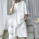 Track Suits Men -5XL Korean High Street Fashion Two-piece Set- just primes