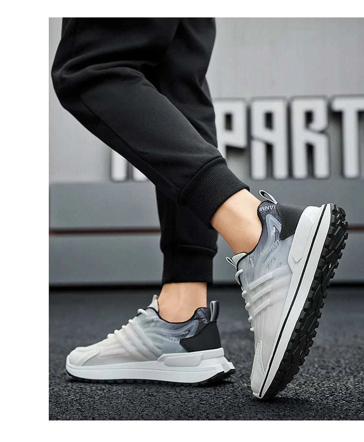 Fashion Men Lightweight Breathable Sneakers Vulcanize Casual Shoes Mesh Comfortable Outdoor Jogging Runnning Sport Shoes Zapatos