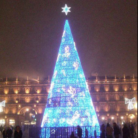 Outdoor Giant RGB Led Christmas Tree Top Star 3D Motif Light