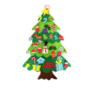 DIY Felt Christmas Tree, Christmas Decoration for Home, New Year 2025, Christmas Ornaments, Santa Claus, Xmas Kids Gifts