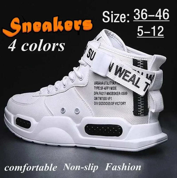 High-tops Sneakers: Trendy Men's Casual Sports Shoes - Sports Shoes