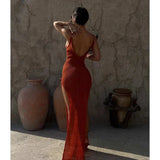 bodycon dress - 2024 Kintted Cover Up Beach Maxi Slit Elegance! Shop - just primes