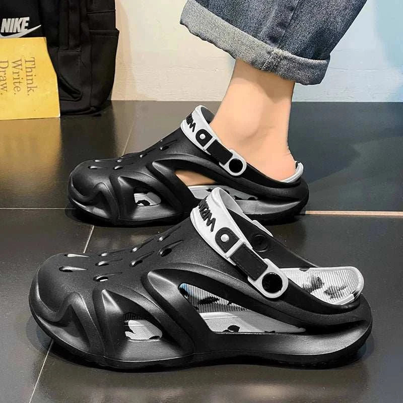 New Stylish Mens Slippers Casually Chic Easy To Clean High-quality Explosive Style Trendy All-match Sandals For Men Hard-Wearing