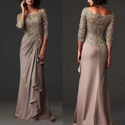 Mother Of The Bride Dresses - Elegant Brown Evening Gown 2024 - USA Just Primes