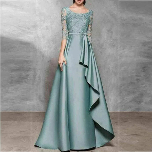 Wedding Guest Dresses - The Best Satin Bride Dress O Neck A-Line Gowns