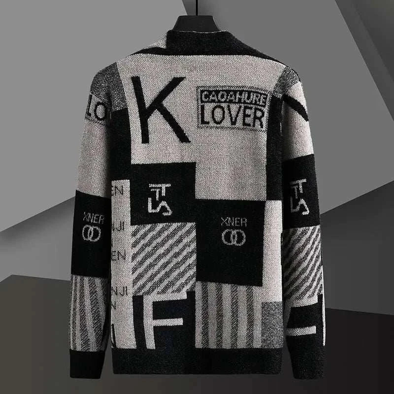 Cardigan Sweater Homme - Korean Fashion Knitted Coat Top - Cardigans, Just primes