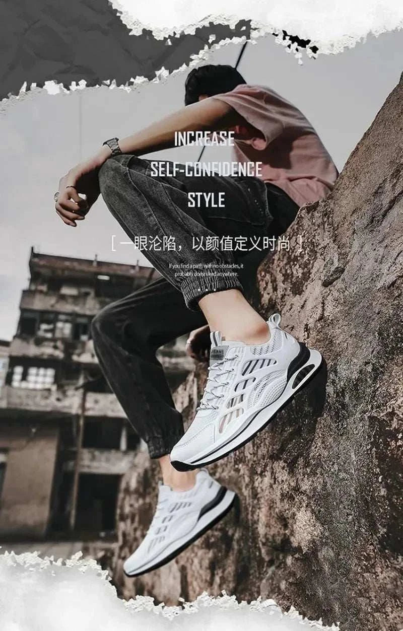 Men's Sneakers Breathable Casual Shoe Lace Up Sport Running Shoes for Men Luxury Brand Shoes Trainer Race Shoes Tenis Masculino