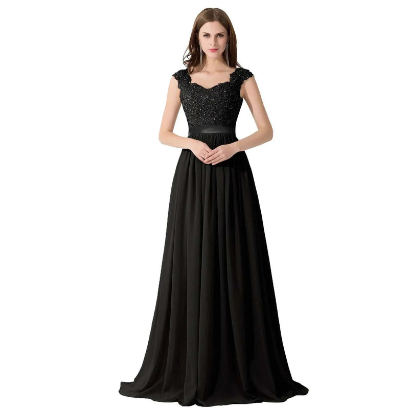 Wedding Guest Dresses - Elegant Beaded Chiffon Wedding Gowns for Party