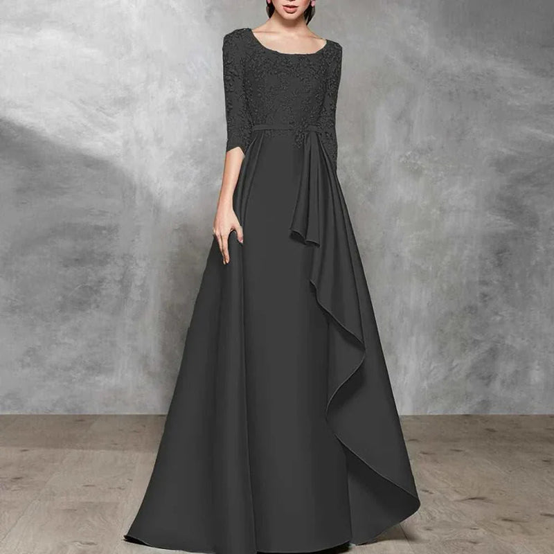 Wedding Guest Dresses - The Best Satin Bride Dress O Neck A-Line Gowns