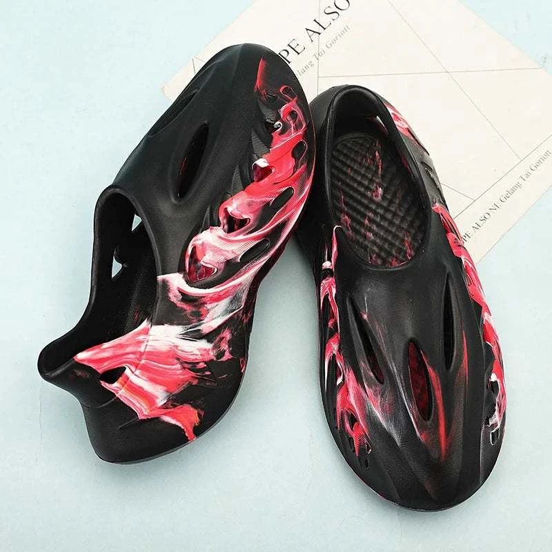 Summer Men's Sandals Clogs Camouflage Slippers Platform Outdoor Shoes Beach Sandals Male Soft EVA Indoor Home Slides Flip Flops