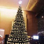 Customized 4 M big shopping centre Christmas tree with lights and decoration