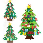 DIY Felt Christmas Tree, Christmas Decoration for Home, New Year 2025, Christmas Ornaments, Santa Claus, Xmas Kids Gifts