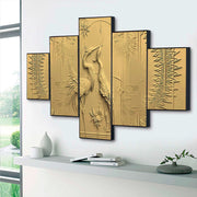 Set Of Five Framed Digital Wall Painting - Gorgeous Wall Painting