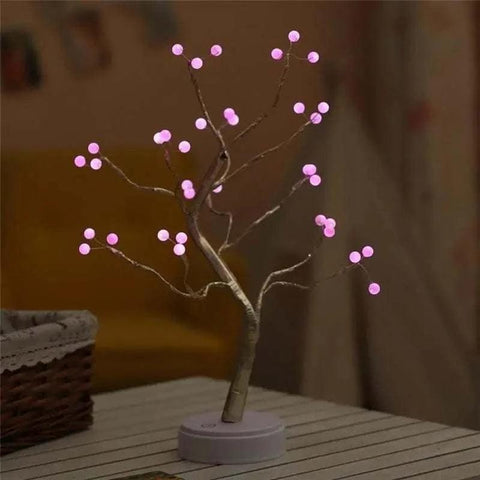 Copper Wire Christmas Tree LampTable lampJust Primes