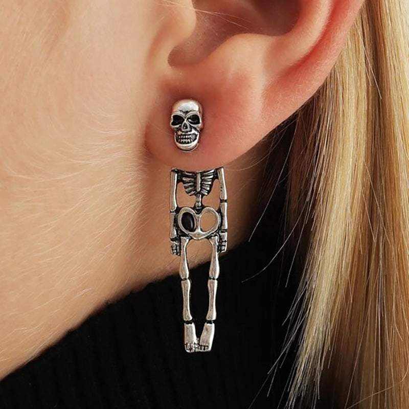 Spooky & Stylish skull earrings, halloween cards, halloween jewellery