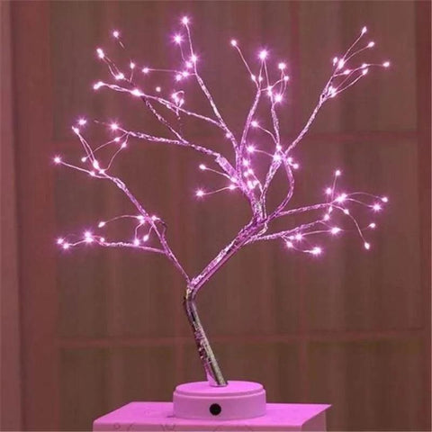 Copper Wire Christmas Tree LampTable lampJust Primes