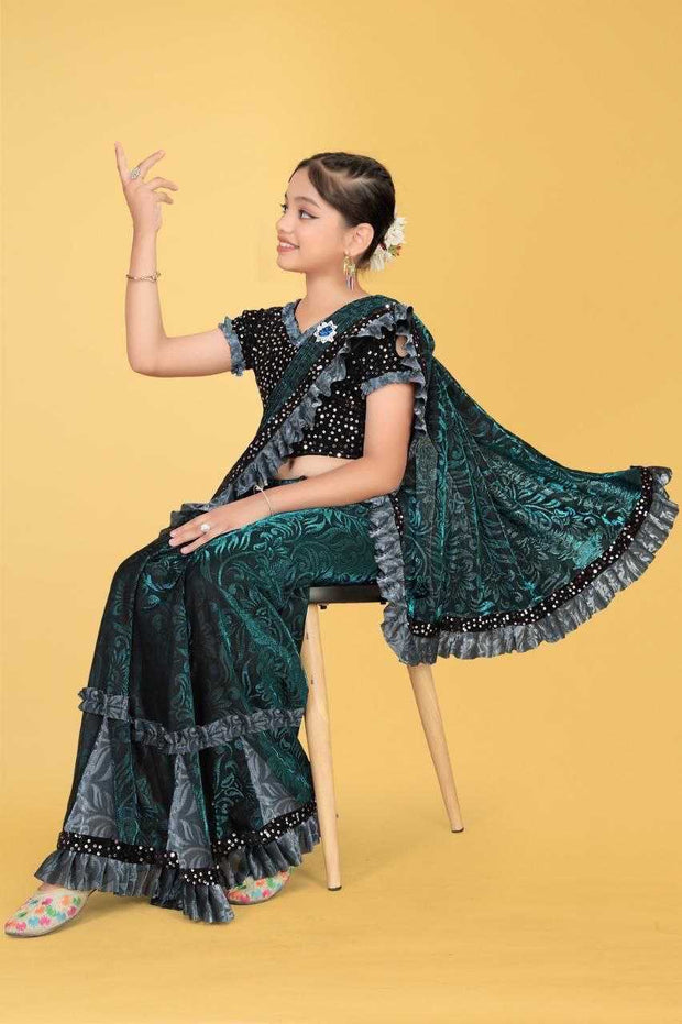 Stylish Kids Saree Dress – Ethnic Wear for Girls | Just Primes